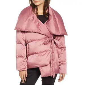 Avec Les Filles Pink Puffer Jacket